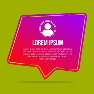 Creative testimonials template with different shapes. Testimonial Speech bubb Stockillustratie