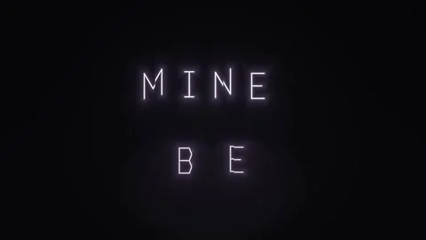 Creative text animation with glowing letters in dark background 動画素材 340845977