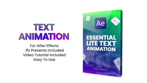 Creative Text Animation Presets After Effects stock