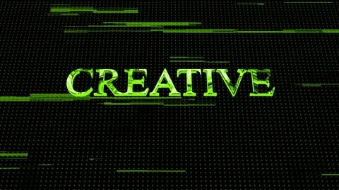 Creative text concept on si-fi technology circuit line particles digital te.. Stock Illustration