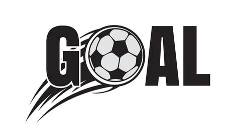 Creative text effect for goal soccer Stock-Illustration