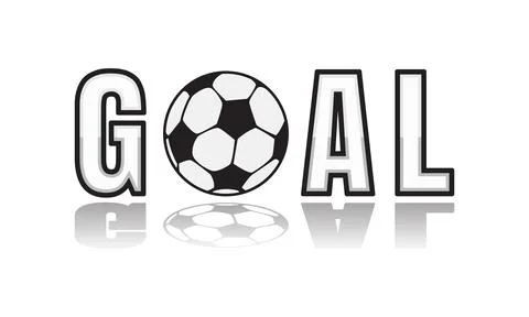Creative text effect goal vector Stock Illustration