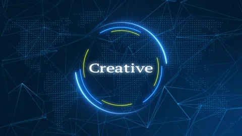 Creative Text Effect Technology Background Stock Footage 262598764