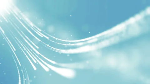 Creative texture of a bright cyberspace. Particles flow. 動画素材 132130669