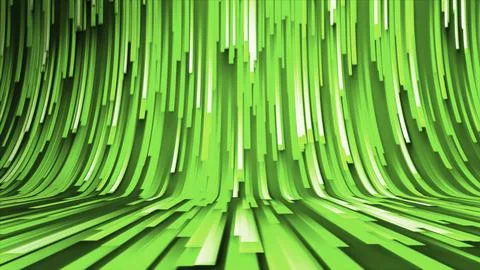 Creative texture with striped 3D pattern. Motion. Bright colorful bending rows Stock Illustration