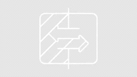 Creative thin linear white animation of choice icon Stock Footage 276085464