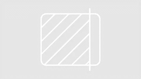 Creative thin linear white animation of area comparison icon Stock Footage 276085478