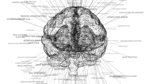 Creative thinking and Critical thinking ideas brain concept animation 動画素材 127068212