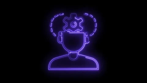 Creative thinking brainstorming process artificial intelligence mindset neo.. Stock Footage 315960467