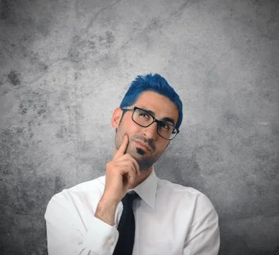 Creative thinking businessman Stock Photos
