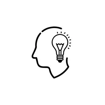 Creative thinking icon Stock Illustration