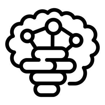 Creative thinking icon outline vector. Idea generation session Stock Illustration