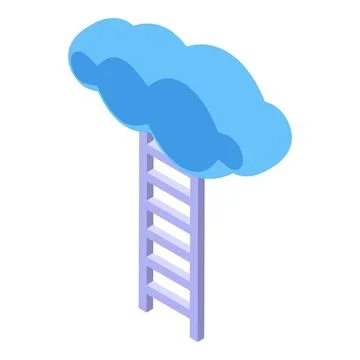 Creative thinking new step icon isometric vector. Rocket team Illustrazione stock
