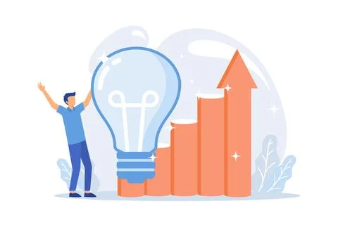 Creative thinking. Original suggestion, non standard decision, problem solv.. Stock Illustration