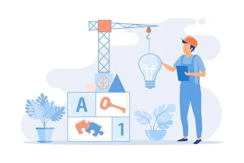 Creative thinking. People with different mental mindset types or model crea.. イラスト素材