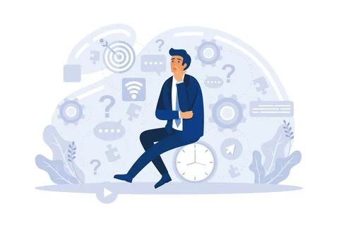 Creative thinking. People with different mental mindset types or model crea.. Illustrazione stock