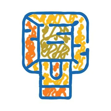 Creative thinking solving complex labyrinth puzzle game 스톡 일러스트