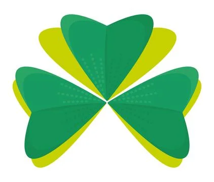 Creative three-leaf clover Stock Illustration