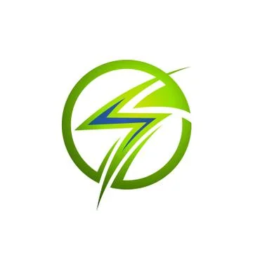 Creative Thunder Concept Logo Design Template, Electric logo template Illustrazione stock