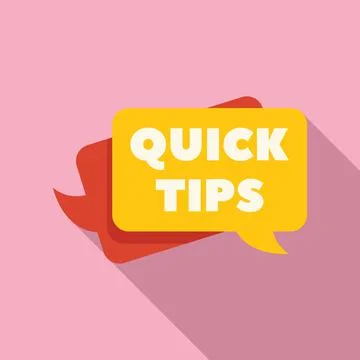Creative tip icon flat vector. Idea advice Stock Illustration
