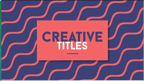 Creative Titles Stock After Effects