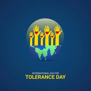 Creative Tolerance Day ads design. International Day for Tolerance, Celebra.. Illustrazione stock