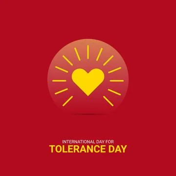 Creative Tolerance Day ads design. International Day for Tolerance, Celebra.. Stock Illustration