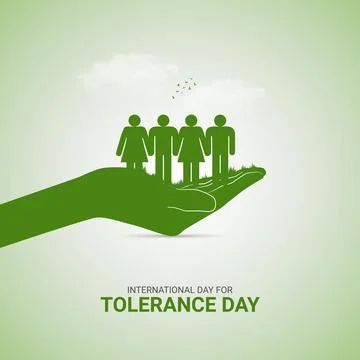 Creative Tolerance Day ads design. International Day for Tolerance, Celebra.. Illustrazione stock