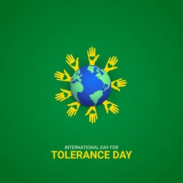 Creative Tolerance Day ads design. International Day for Tolerance, Celebra.. Stock Illustration