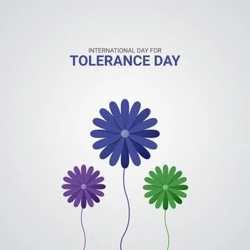 Creative Tolerance Day ads design. International Day for Tolerance, Celebra.. Stock Illustration