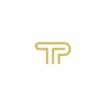 Creative tp logo tp icon catchy simple tp logo Stock Illustration