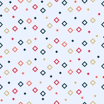 Creative trendy vector seamless geometric pattern design of abstract squares Illustrazione stock