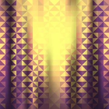 Creative triangle and stripes pattern background vector Stock Illustration