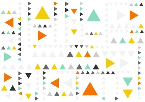 Creative triangle geometric abstract background. Dynamic shapes composition. Stock Illustration