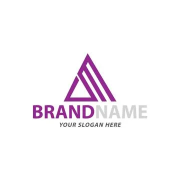 Creative triangle logo design Stock Illustration