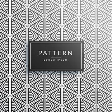 Creative triangle pattern design made with lines Stockillustratie