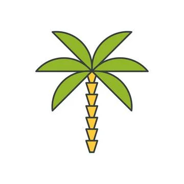 Creative tropical palm tree pop art groovy style t shirt print decorative des 스톡 일러스트