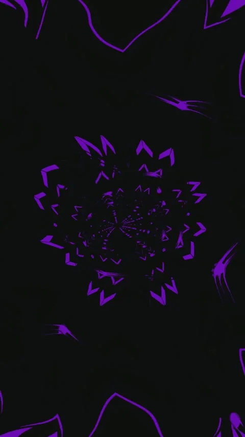 Creative tunnel video vj loop screensaver that features dynamic purple shap.. Stock Footage 321563193