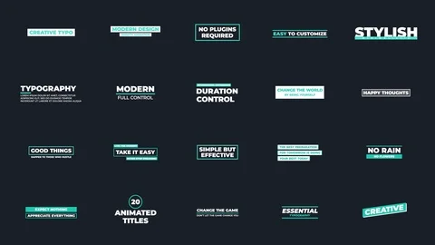 Creative Typo Stockmateriaal After Effects