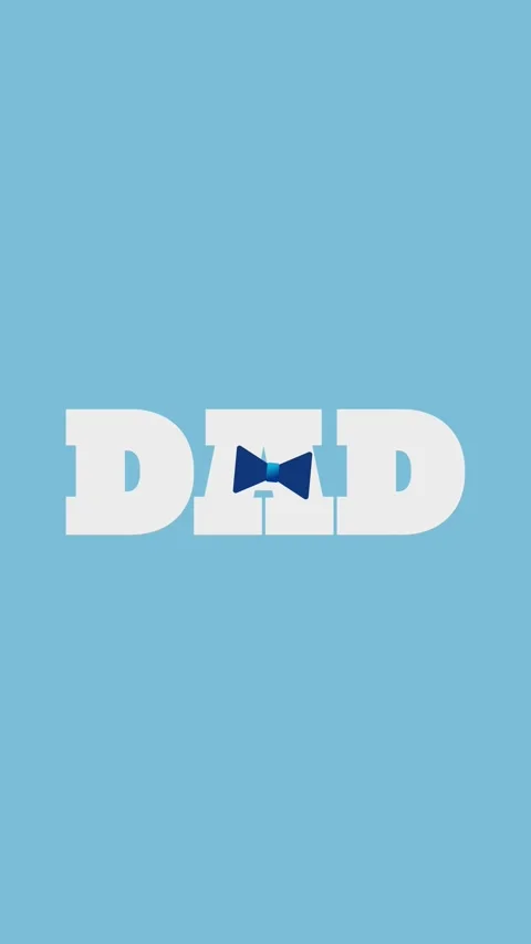 Creative typography with the word DAD Video stock 308232891