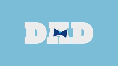 Creative typography with the word DAD Stock Footage 308232892