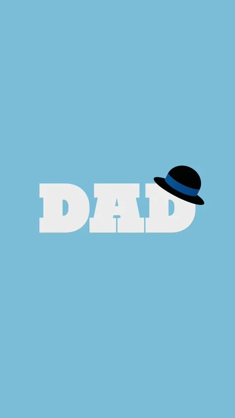 Creative typography with the word DAD Stock Footage 308232894