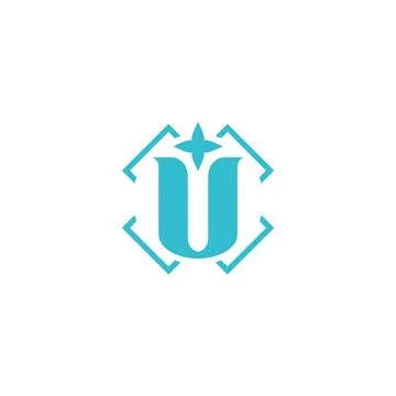 Creative u logo u icon catchy simple u logo Stock Illustration