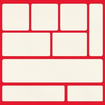 Creative--UI-UX-Grid-Template 库存插图