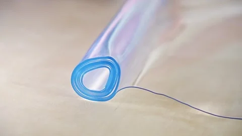Creative uses for flexible plastic wrap in home and culinary tasks Stock Footage 317760110