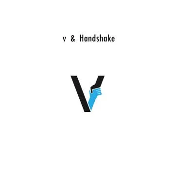 Creative V- letter icon abstract logo design vector template.Business offer,p Stock Illustration