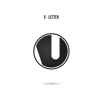 Creative V-letter icon abstract logo design.V-alphabet symbol.Corporate busin Stock Illustration