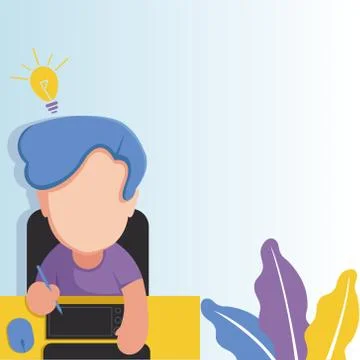 Creative vacancy blank template Stock Illustration