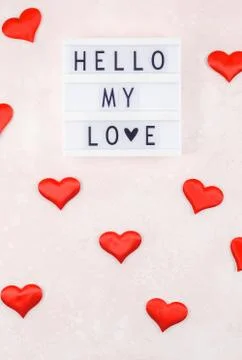Creative Valentine Day romantic composition Foto stock