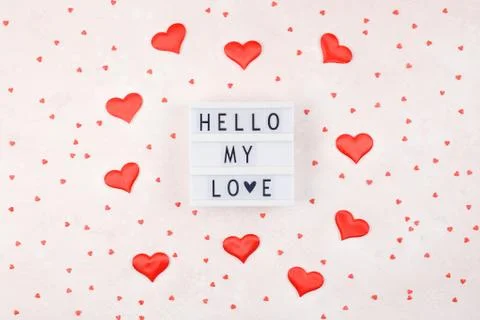 Creative Valentine Day romantic composition Foto stock